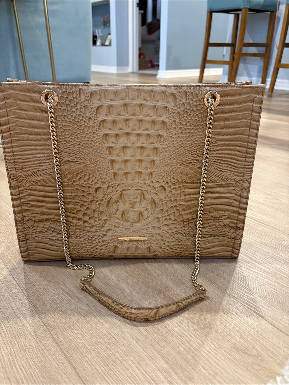 Brahmin Marcella II croc embossed purse